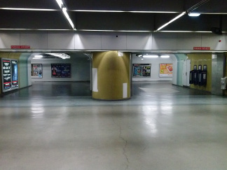 Arrivée de la galerie transverse à Nation