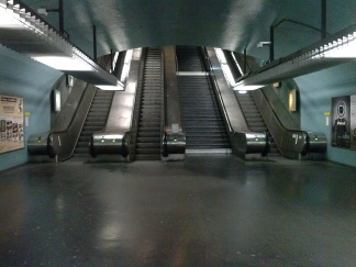 Escalators à Nation