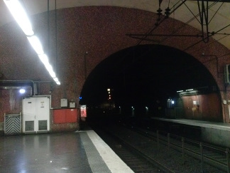 Extrémité du tunnel à Nation