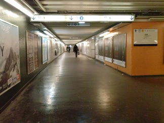 Traversée supérieure à Nation, zone métro